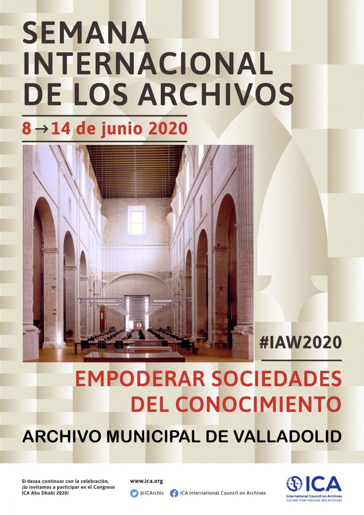 Cartel de la Semana Internacional de los Archivos 2020